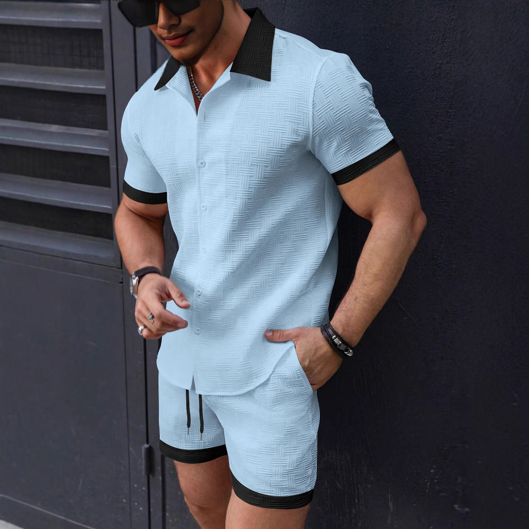 Matching Sets Trend Men Suit   - Short Linen Drawstring reseña y precio