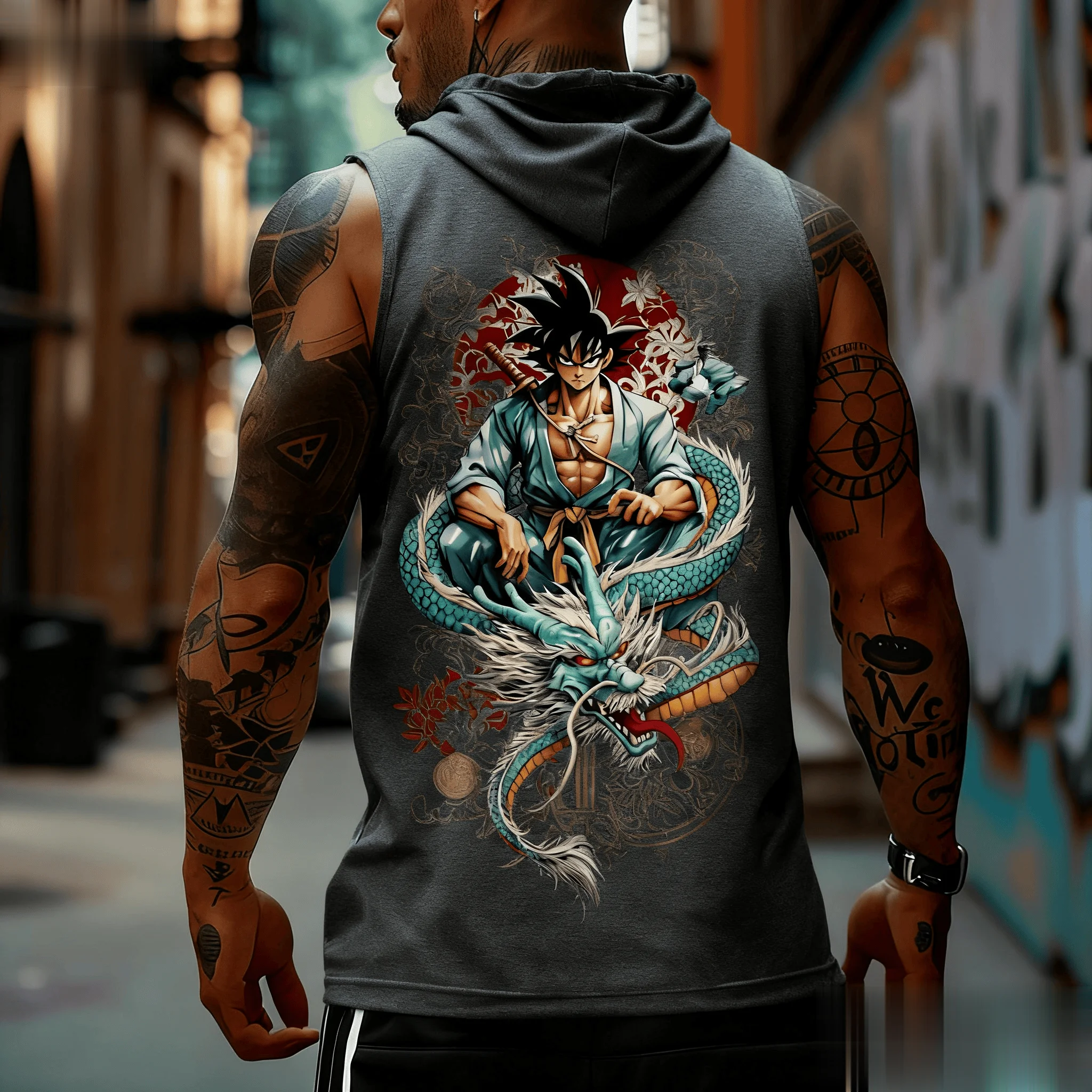 Dragon Ball Goku Anime Men Tan - Tank Top Muscle reseña y precio