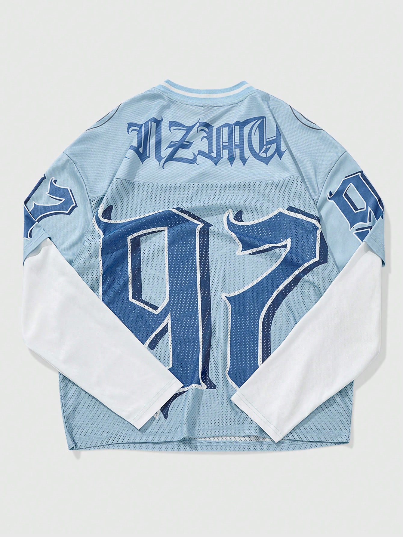 Men's V-Neck Mesh Long Sleeve  - Tee Graphic Print reseña y precio