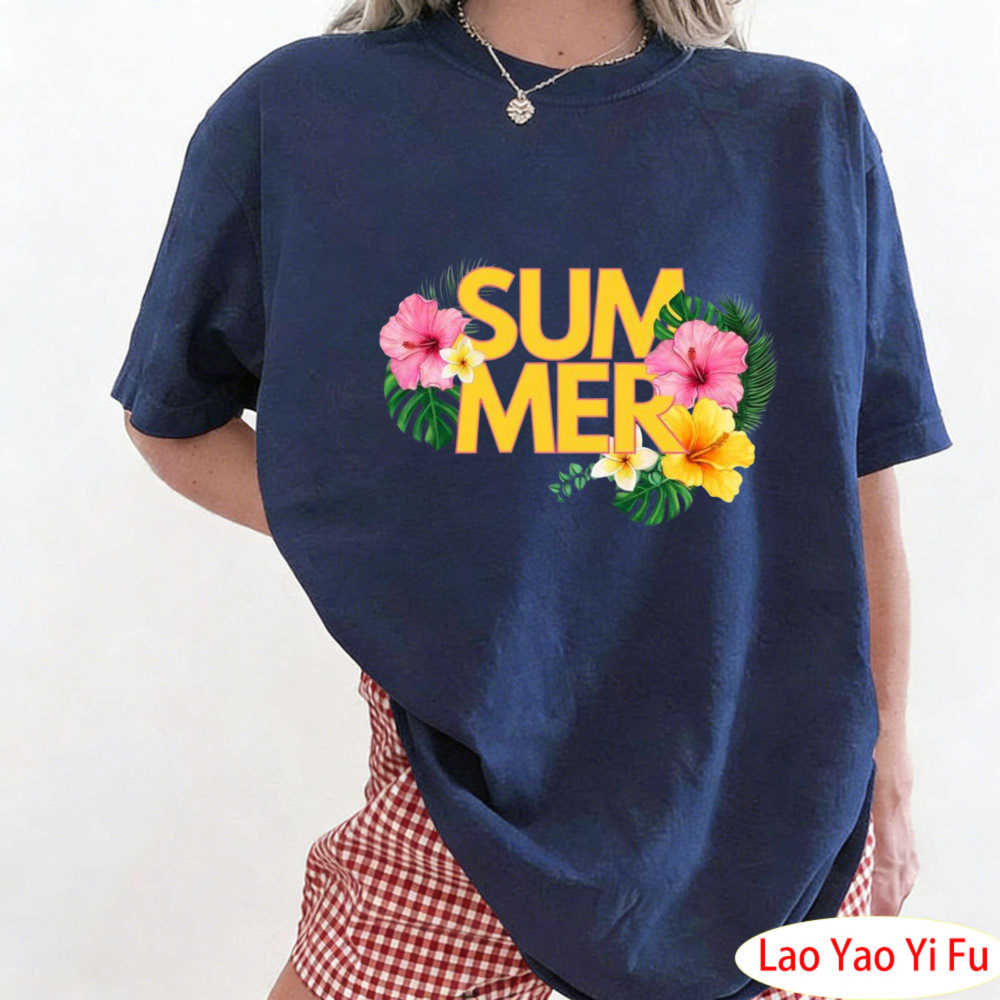 Summer Tropical Floral T-Shirt - Resort Shirt Floral reseña y precio