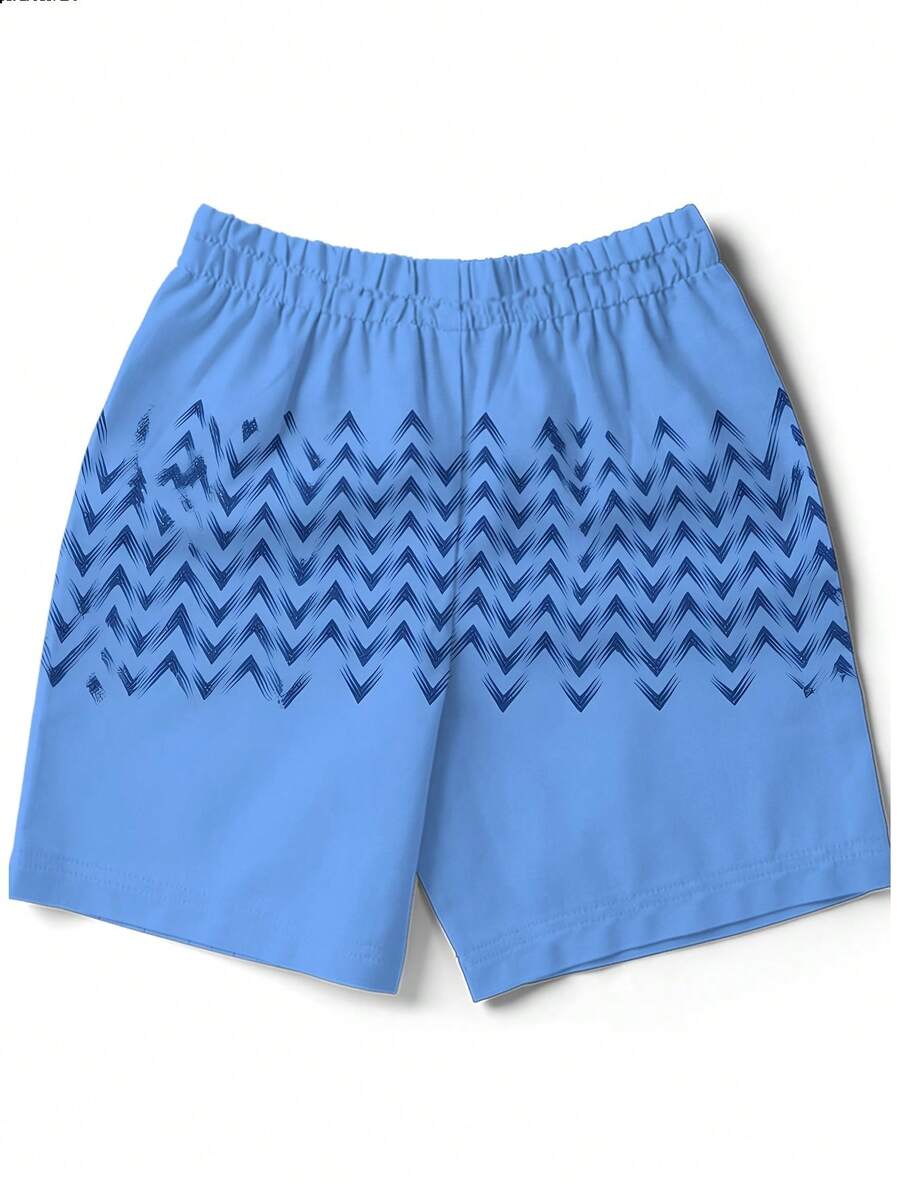 Mens Blue Beach Shorts With Zi - Swim Trunk Quick Dry reseña y precio