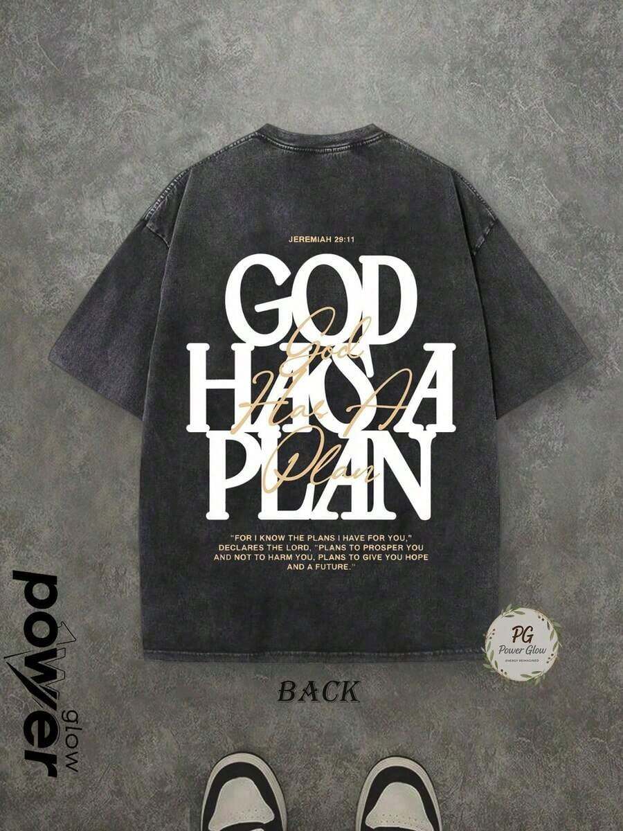 Double-Sided Print Washed T-Sh - Tee Graphic Print reseña y precio