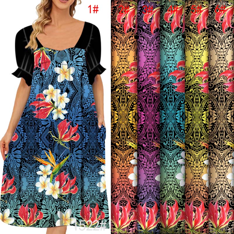Hawaiian Tropical Floral Fabri - Resort Shirt Floral reseña y precio