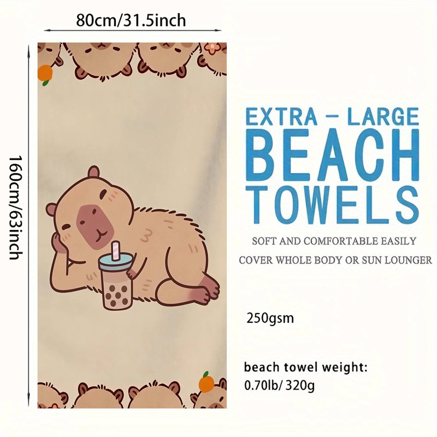 Extra-Large Beach Towel - Ultr - Beach Towel Large reseña y precio