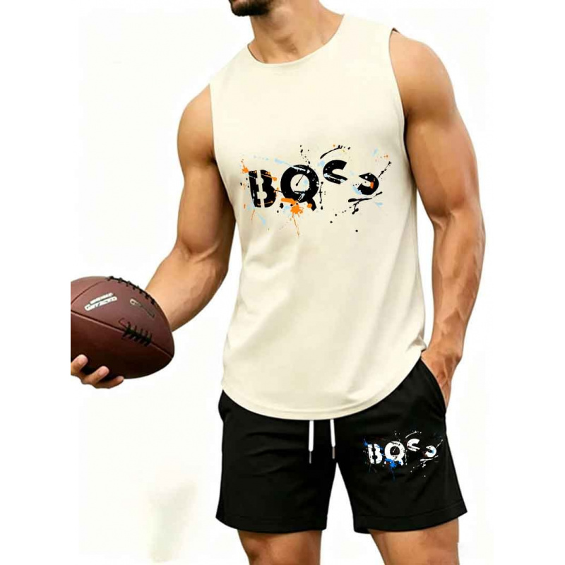 Men's  Graffiti Letter Print 2 - Tank Top Muscle reseña y precio