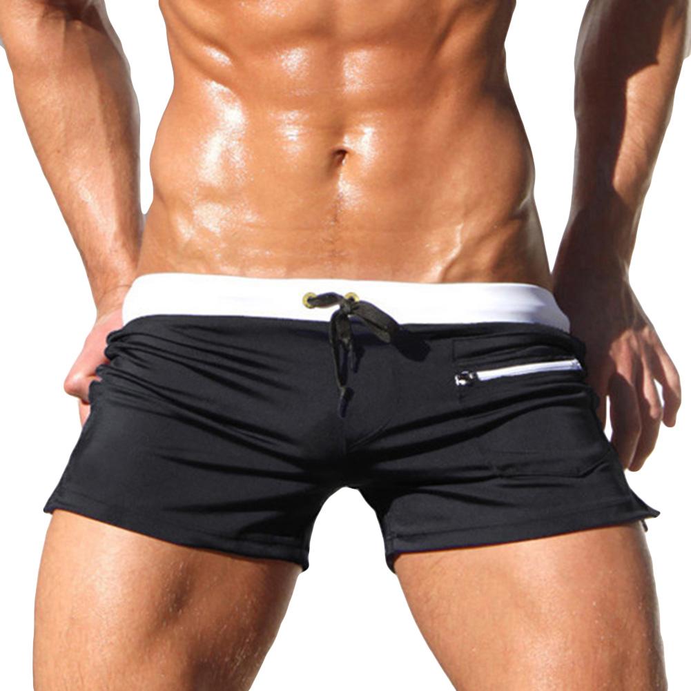 Men Solid Color Swimming Trunk - Trunks Board Surf reseña y precio