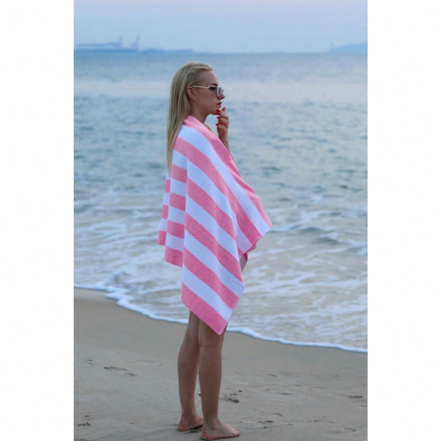 1 PC Large Oversized Beach Tow - Beach Towel Large reseña y precio