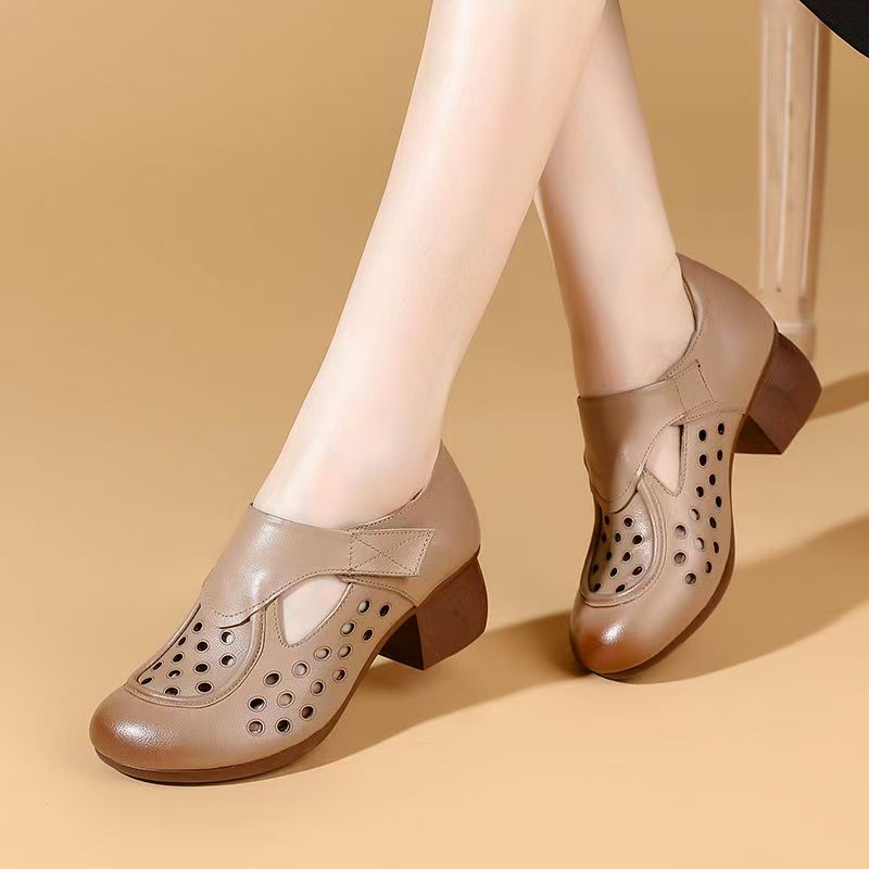 Women's Summer New Leather Hol - Casual Sandal Leather reseña y precio