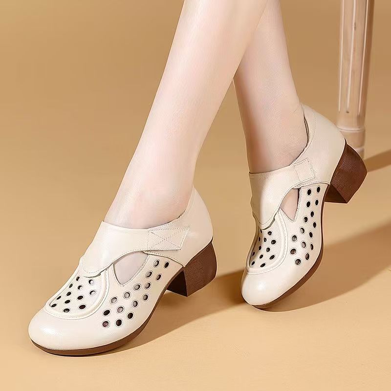 Women's Summer New Leather Hol - Casual Sandal Leather reseña y precio