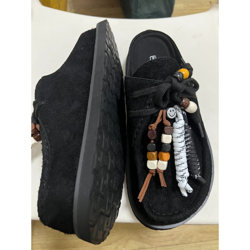Women Men Clogs Cow Suede Leat - Flip Flop Leather Men reseña y precio