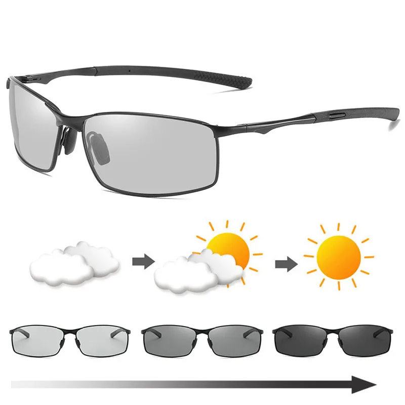 Photochromic Men Polarized Sun - Sunglasses Aviator Polarized reseña y precio