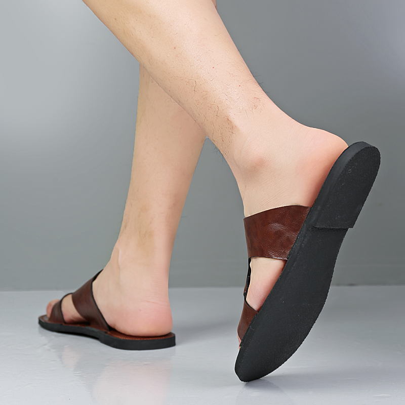 Handmade Leather Slippers Men  - Flip Flop Leather Men reseña y precio