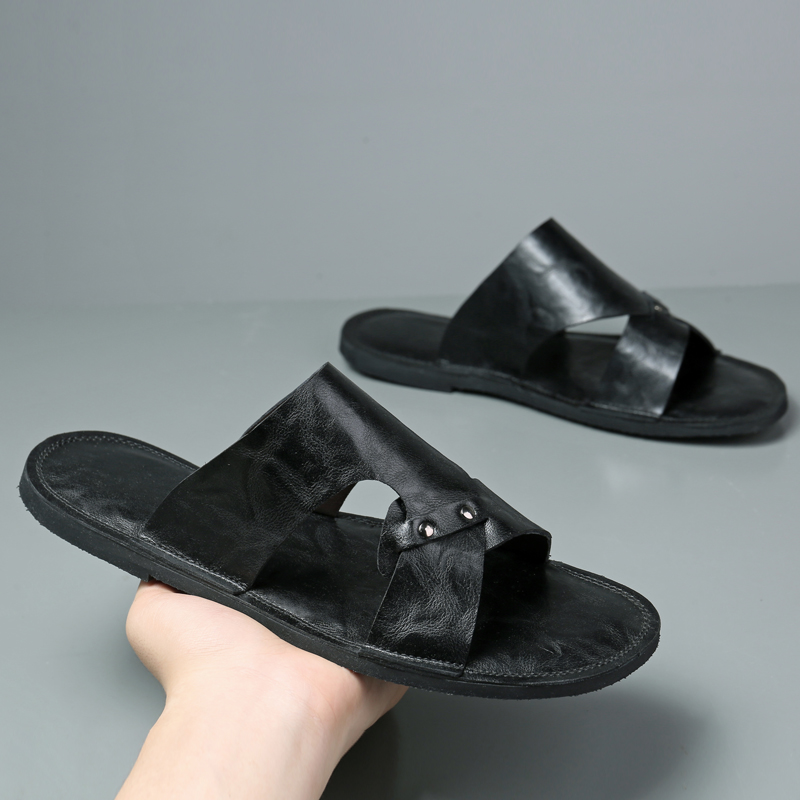 Handmade Leather Slippers Men  - Flip Flop Leather Men reseña y precio