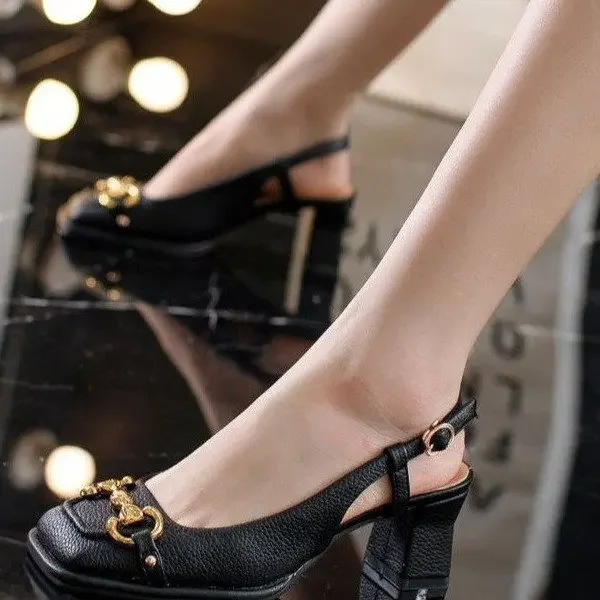 2026 New Retro Square Head Hig - Casual Sandal Leather reseña y precio