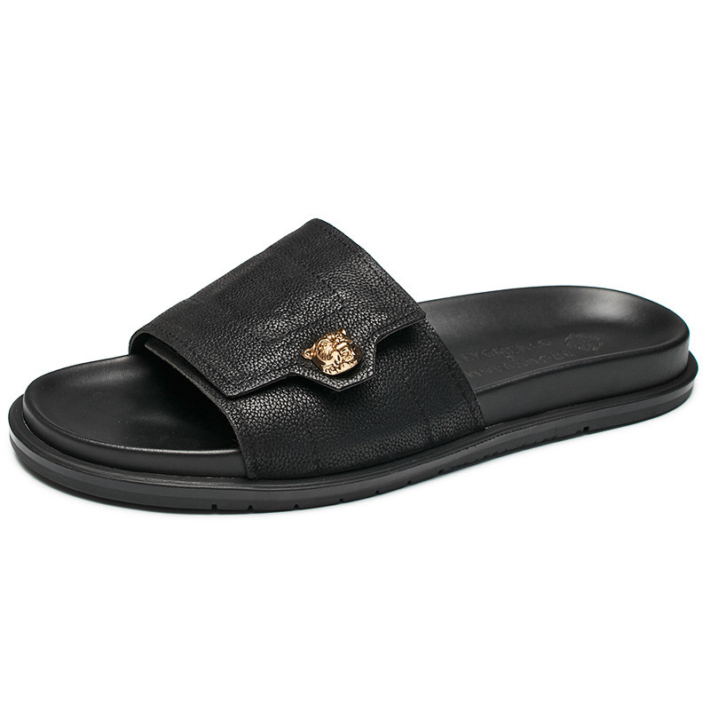 2025 New Genuine Leather Slipp - Flip Flop Leather Men reseña y precio