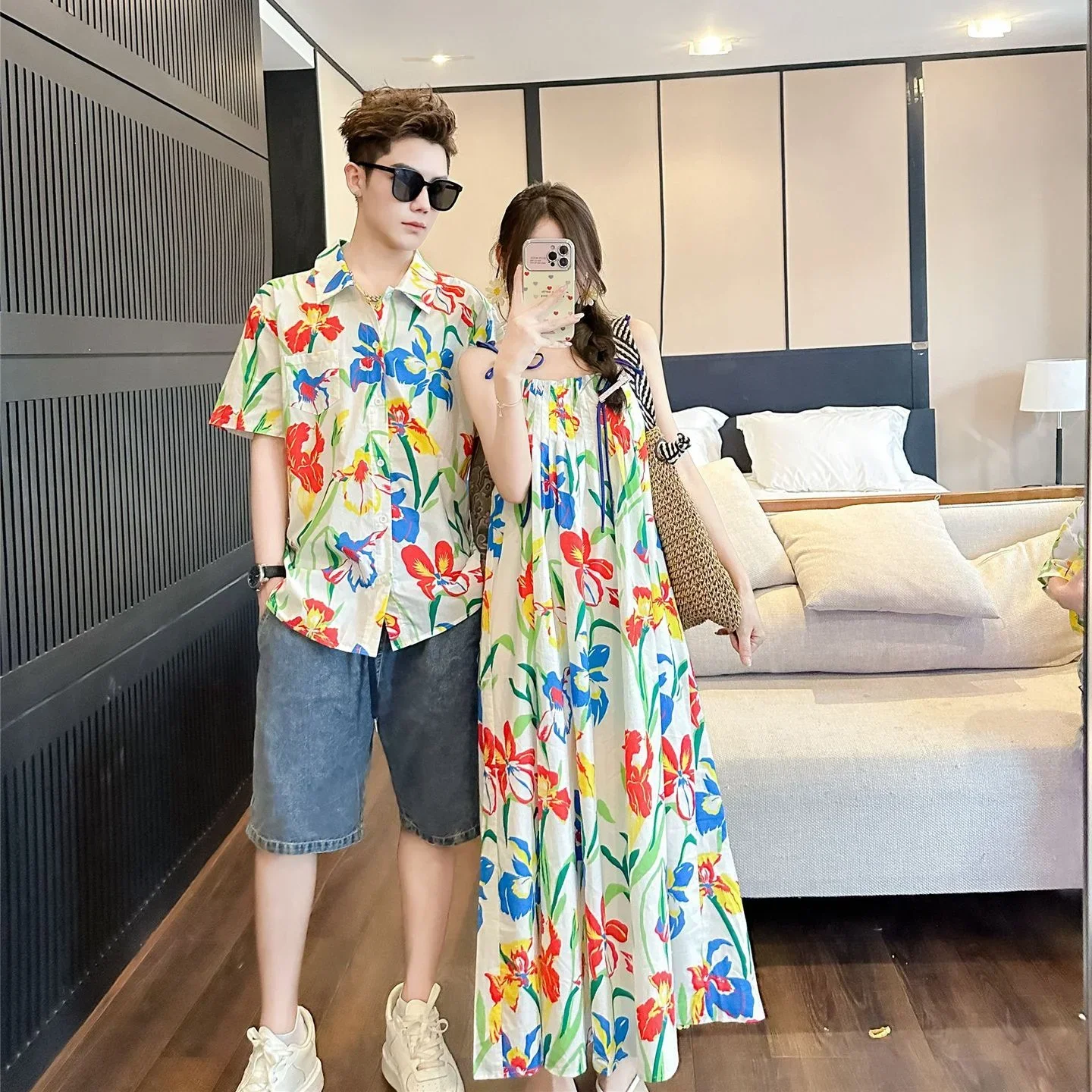 VacationClothes Korean Mommy a - Resort Shirt Floral reseña y precio