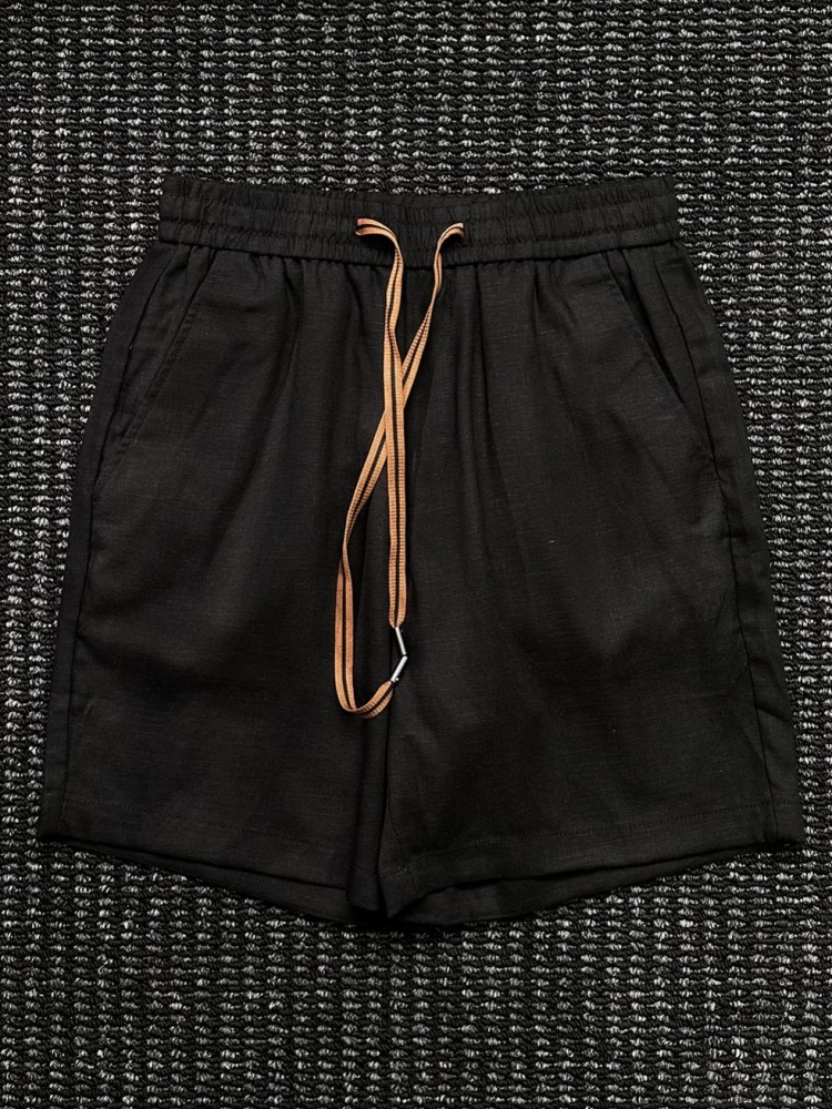 Leisure Male Drawstring Elasti - Short Linen Drawstring reseña y precio
