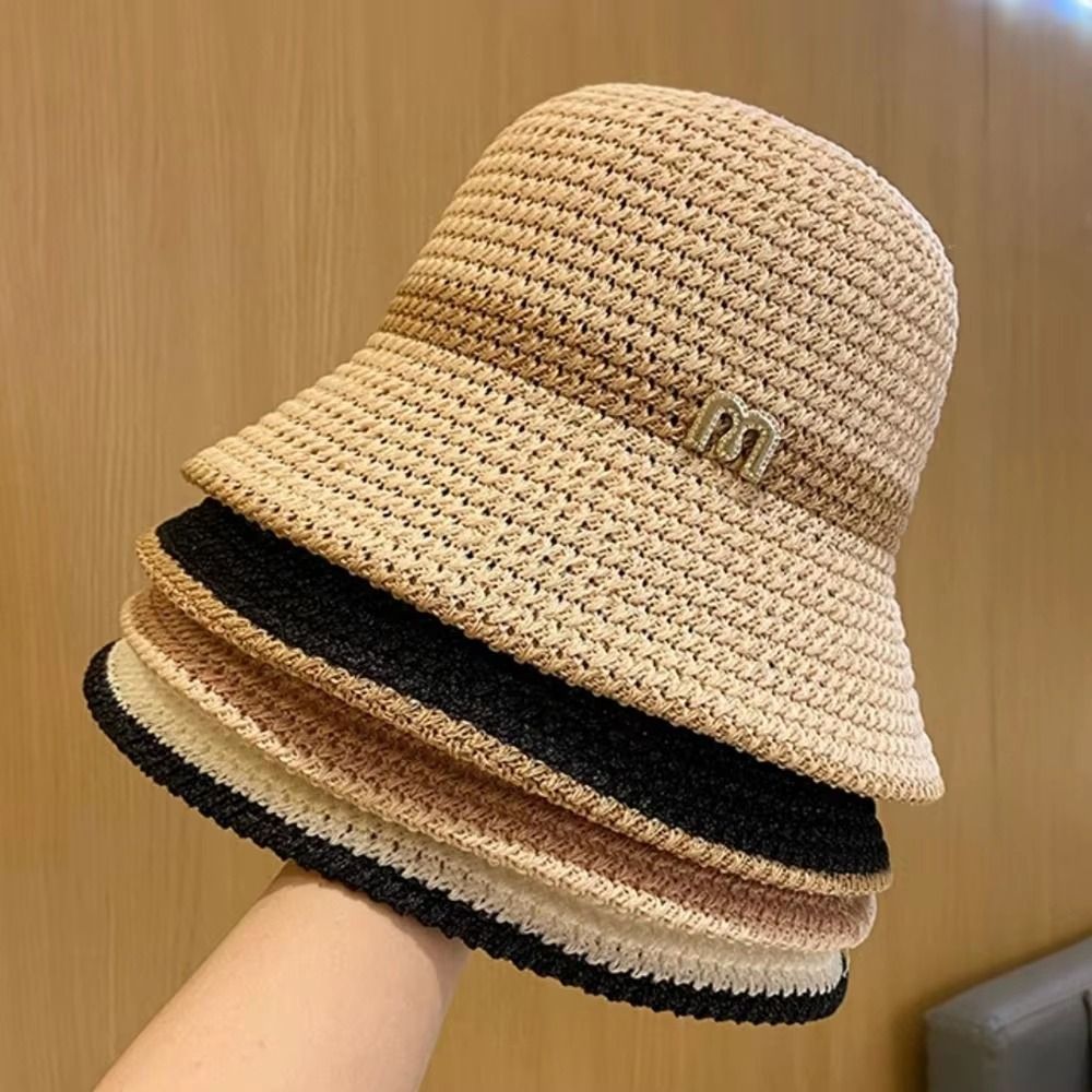 Elegant Bow Fisherman Hat Fold - Bucket Hat Straw reseña y precio