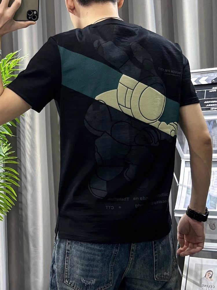 Male Tees Shirts White Linen T - Short Linen Drawstring reseña y precio