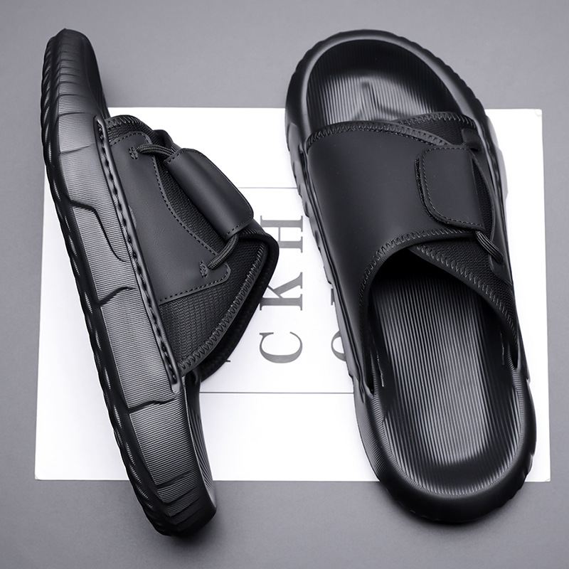 2026 Summer New Slippers for M - Flip Flop Leather Men reseña y precio