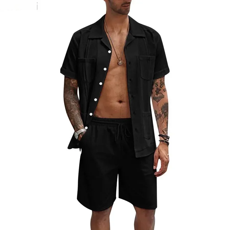 New Men's Summer Casual Sport  - Short Linen Drawstring reseña y precio