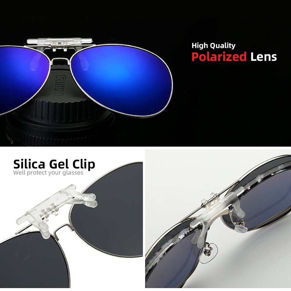 VIVIBEE Aviation Flip Up Clip  - Sunglasses Aviator Polarized reseña y precio
