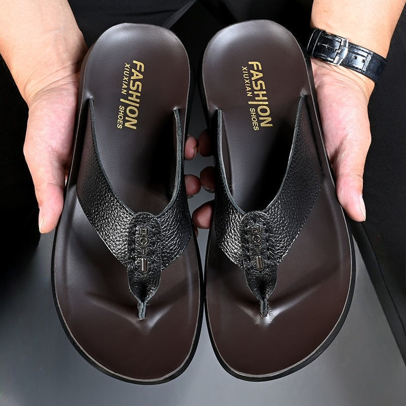 Hot Sale Men's Flip Flops High - Flip Flop Leather Men reseña y precio