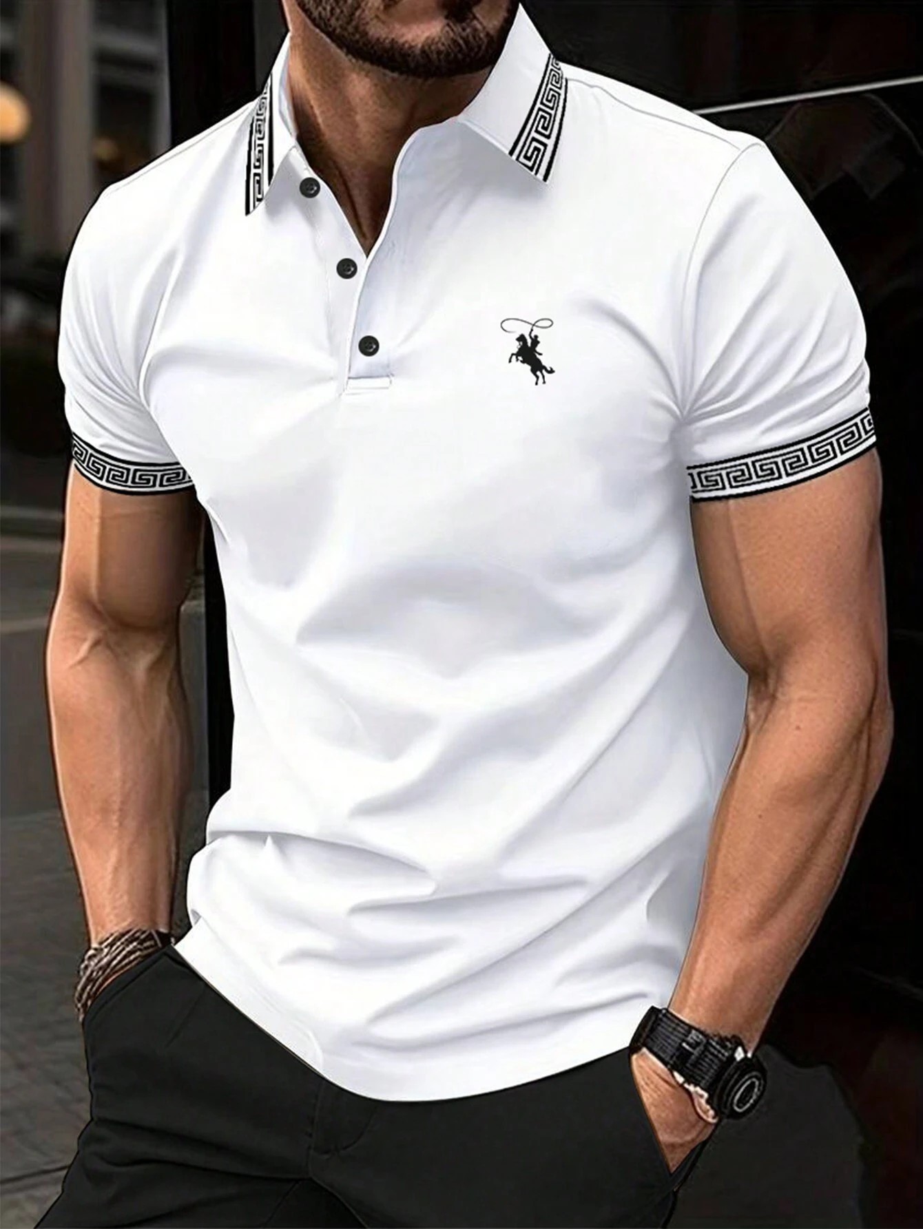The new men's short-sleeved PO - Polo Shirt Pique reseña y precio