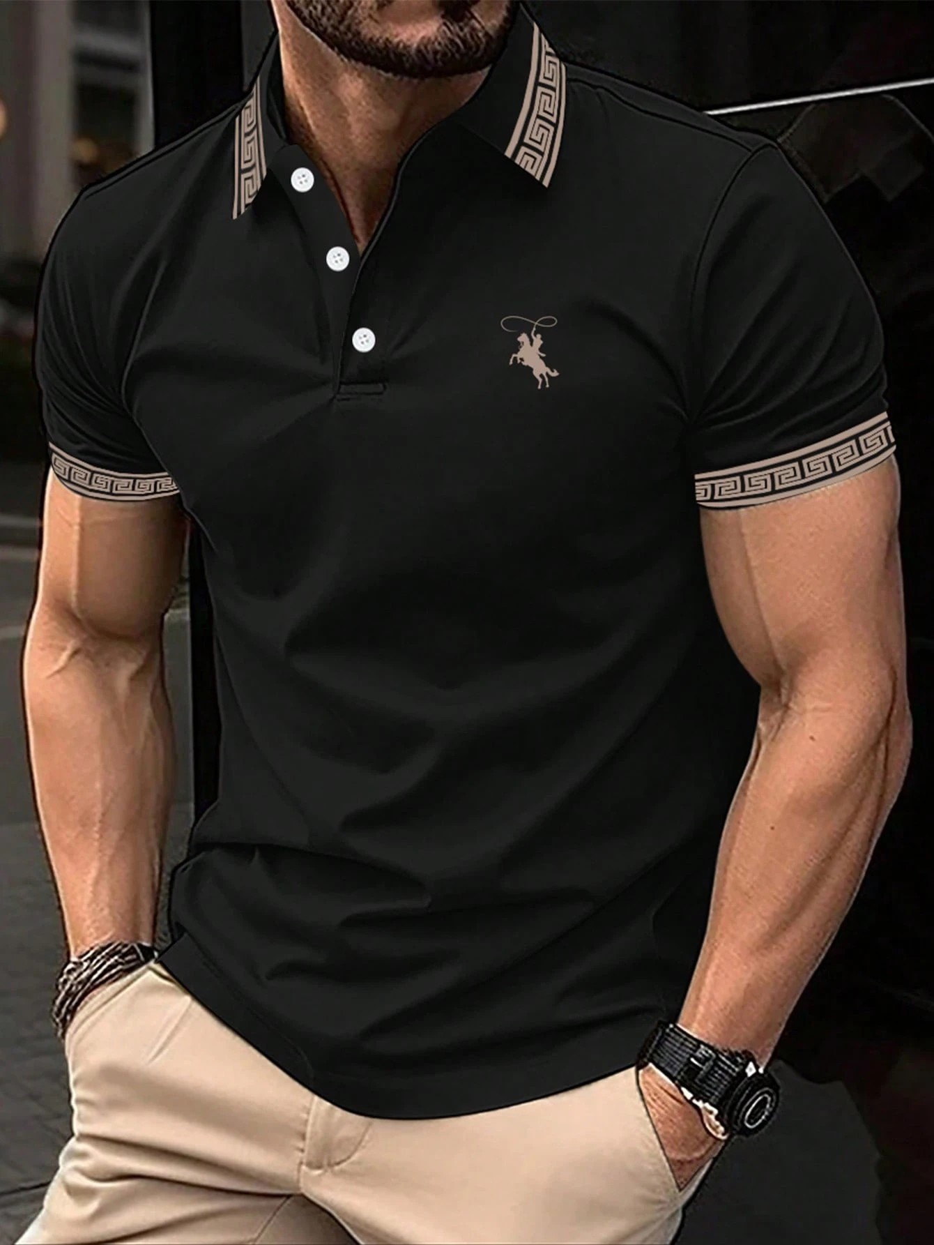 The new men's short-sleeved PO - Polo Shirt Pique reseña y precio
